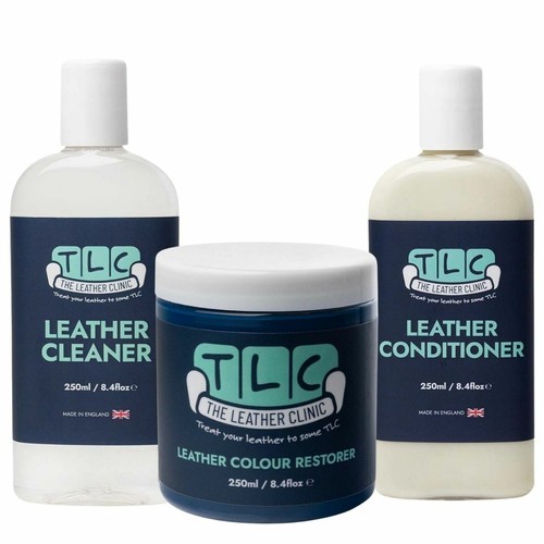 Dark blue leather cleaner - blue,